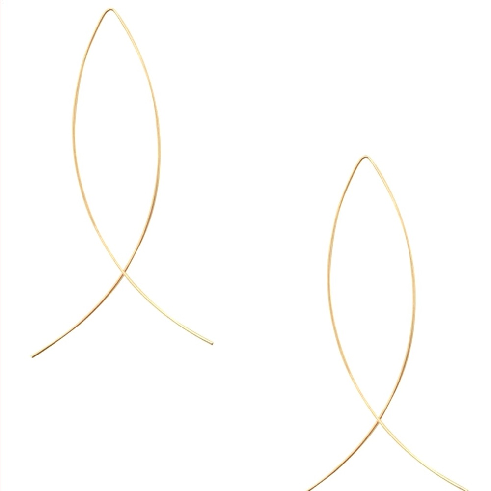 Gold Fish-Shaped Earrings